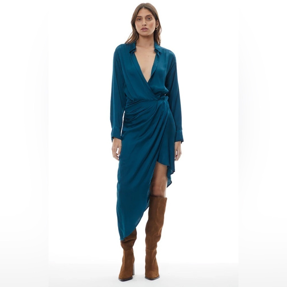 Young Fabulous & Broke Aimee Dress Deep Teal Size S